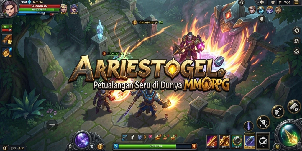 Screenshot gameplay ARIESTOGEL menampilkan aksi seru dalam dunia MMORPG.
