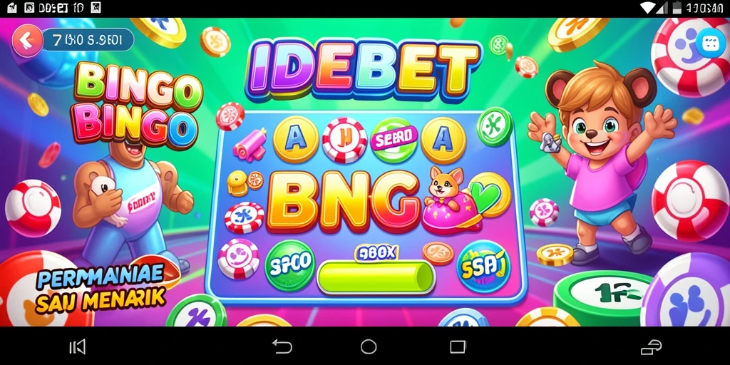 Screenshot utama IDEBET menampilkan permainan Bingo yang seru dan interaktif.