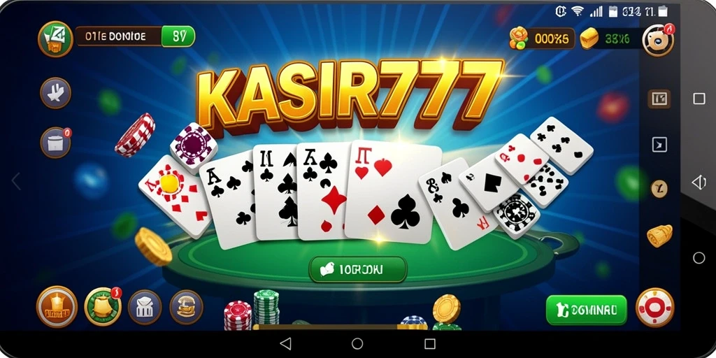 Tampilan gameplay KASIR777 yang menarik dengan suasana kompetisi Domino.