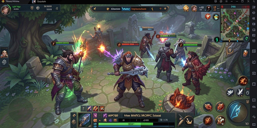 Tampilan menakjubkan dari gameplay MMORPG yang menarik.