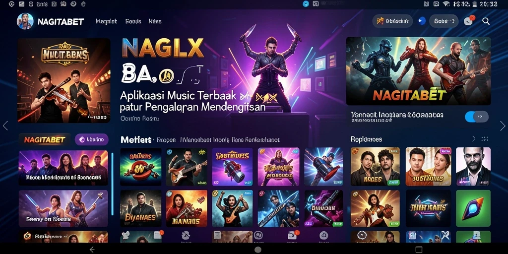 Tampilan gameplay NAGITABET menghadirkan pengalaman musik yang interaktif dan menyenangkan.