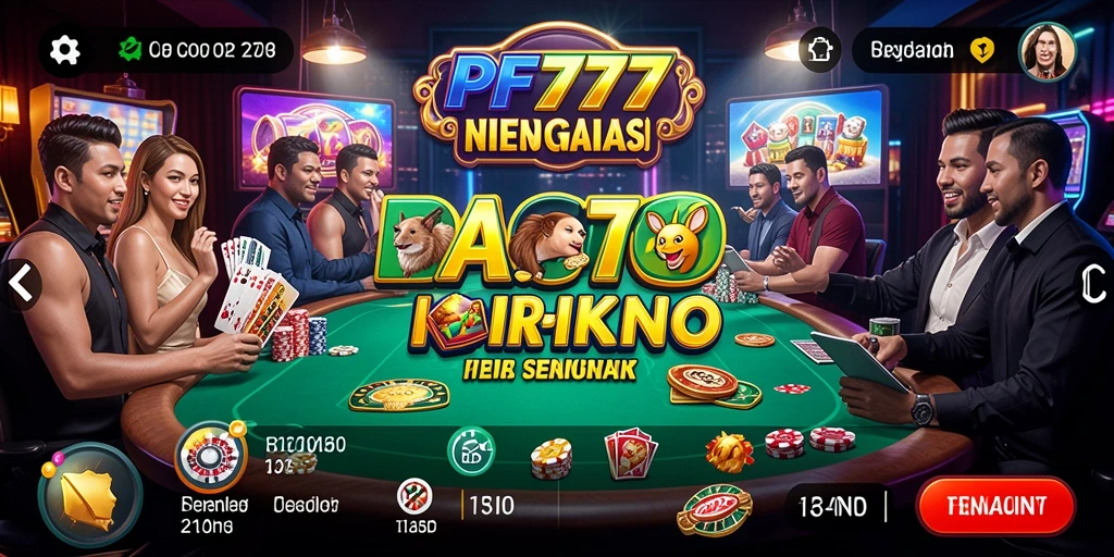 Tampilan menawan dari permainan Kasino di PF777.