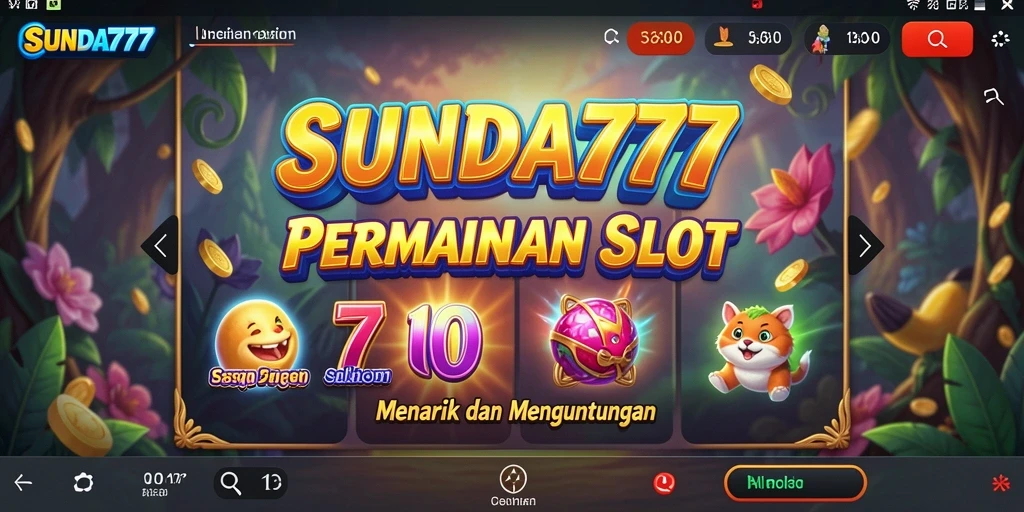 Tampilan menarik dari gameplay SUNDA777 yang penuh warna.